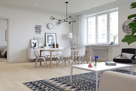 藍(lán)光圣菲悅城--90平米歐式風(fēng)格裝修效果圖