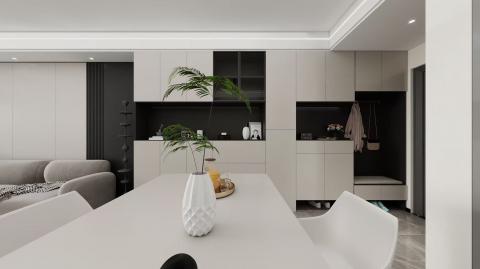 簡約中藏暖意的現(xiàn)代簡約風